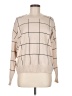 T Tahari Checkered-gingham Tan Pullover Sweater Size M - photo 1