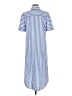 Unbranded 100% Polyester Stripes Blue Casual Dress Size M - photo 2