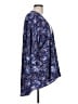 Lularoe 100% Polyester Print Purple Blue Kimono Size L - photo 4