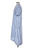 Unbranded 100% Polyester Stripes Blue Casual Dress Size M - photo 5