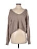 Free People 100% Cashmere Metallic Tan Cashmere Pullover Sweater Size S - photo 1
