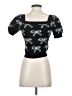 Willow & Wind 100% Nylon Black Short Sleeve Top Size XS - photo 2