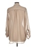 Fred David 100% Polyester Tan 3/4 Sleeve Blouse Size L - photo 2