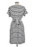Chaps Stripes White Casual Dress Size L - photo 2