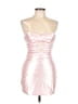 Unbranded 100% Polyester Metallic Pink Cocktail Dress Size 6 - photo 1