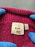 Elk Color Block Purple Wool Pullover Sweater Size 8 - photo 7