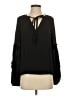 Ramy Brook 100% Silk Black Long Sleeve Silk Top Size S - photo 1