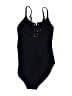 Old Navy Solid Black One Piece Swimsuit Size XS - photo 2