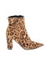 Marc Fisher LTD 100% Leather Animal Print Brown Boots Size 7 1/2 - photo 2