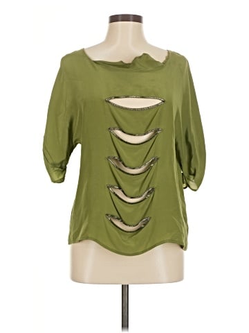 Aryn K. 3/4 Sleeve Silk Top (view 1)