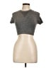 Ivy Park Tweed Gray Short Sleeve Turtleneck Size L - photo 1