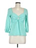 Boston Proper Teal 3/4 Sleeve Blouse Size M - photo 1
