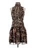 Express 100% Polyester Animal Print Brown Cocktail Dress Size 0 - photo 1