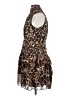 Express 100% Polyester Animal Print Brown Cocktail Dress Size 0 - photo 5