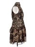 Express 100% Polyester Animal Print Brown Cocktail Dress Size 0 - photo 4