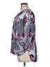 Ruby Rd. 100% Rayon Print Gray 3/4 Sleeve Blouse Size XL - photo 5