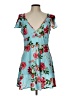 Influence Floral Blue Cocktail Dress Size 12 - photo 1