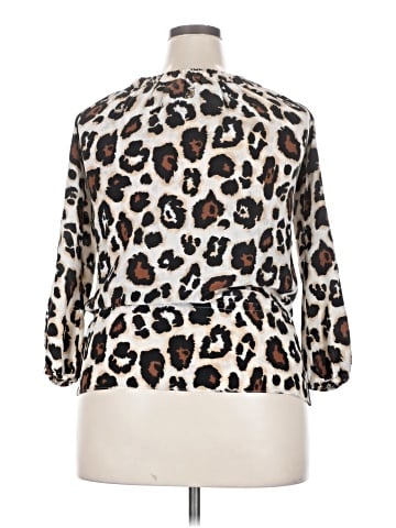 Blumarine Long Sleeve Silk Top (view 2)