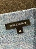 William B Stripes Blue Pullover Sweater Size M - photo 7
