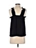 J.Crew 100% Polyester Black Sleeveless Blouse Size 4 - photo 2
