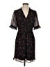 Madewell 100% Polyester Print Black Casual Dress Size 4 - photo 1