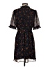 Madewell 100% Polyester Print Black Casual Dress Size 4 - photo 2