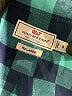 Vineyard Vines Performance 100% Polyester Checkered-gingham Teal Long Sleeve Blouse Size 8 - photo 7
