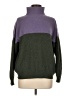Brora 100% Cashmere Color Block Green pullover sweater Size 8 - 10 - photo 1