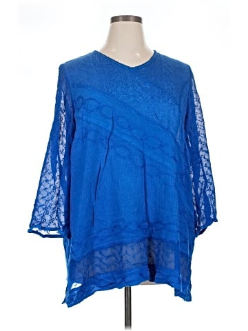 Added Dimension for Catherines 3/4 Sleeve Blouse (view 1)