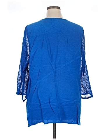 Added Dimension for Catherines 3/4 Sleeve Blouse (view 2)