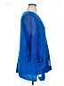 Added Dimension for Catherines 100% Rayon Blue 3/4 Sleeve Blouse Size 1X - photo 4