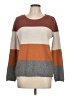 Pinque Color Block Brown Pullover Sweater Size L - photo 1
