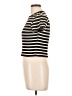 Atelier Stripes Ivory Short Sleeve Turtleneck Size L - photo 5