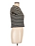 Atelier Stripes Ivory Short Sleeve Turtleneck Size L - photo 4