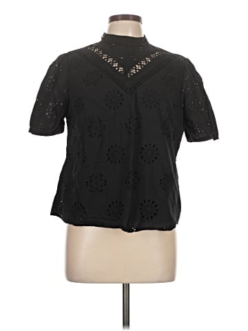Ultra Pink Short Sleeve Blouse (view 1)
