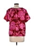 Gilli Pink Short Sleeve Blouse Size L - photo 2