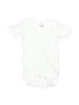 Laughing Giraffe Solid White Short Sleeve Onesie Size 0-3 mo - photo 1