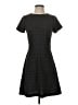 Ann Taylor LOFT Chevron-herringbone Black Casual Dress Size 0 - photo 1