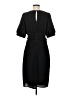Express 100% Polyester Solid Black Casual Dress Size M - photo 2