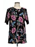 BonWorth 100% Polyester Black Short Sleeve Blouse Size L - photo 1