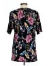 BonWorth 100% Polyester Black Short Sleeve Blouse Size L - photo 2