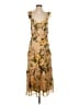 o.p.t Floral Tan Cocktail Dress Size S - photo 1