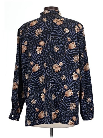 Impressions Long Sleeve Button-Down Shirt (view 2)
