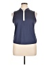 Sigrid Olsen Blue Sleeveless Blouse Size XL - photo 1