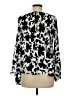 INC International Concepts 100% Polyester Black Long Sleeve Blouse Size M - photo 2