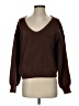 Shein Solid Brown Pullover Sweater Size S - photo 1