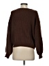 Shein Solid Brown Pullover Sweater Size S - photo 2