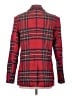 VICI 100% Polyester Plaid Red Blazer Size S - photo 2