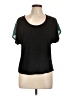 Discreet Black Short Sleeve Top Size L - photo 1