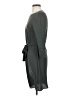 H&M 100% Polyester Solid Gray Casual Dress Size 2 - photo 5